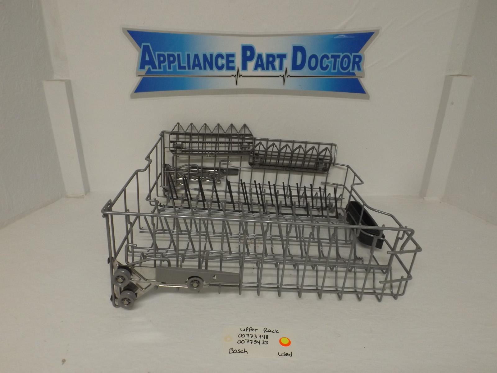 Bosch Dishwasher 00773748 00775433 Upper Rack Used Bosch Dishwasher 00773748 00775433 Upper Rack Used